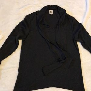 Anne Klein black blouse